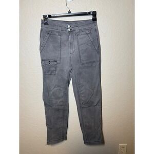 by Anthropologie The Wanderer Gray Utility Crop Pants Trousers